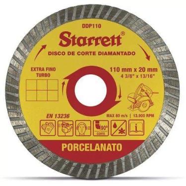 Imagem de Disco de Corte Diamantado Porcelanato 110MM - Starrett
