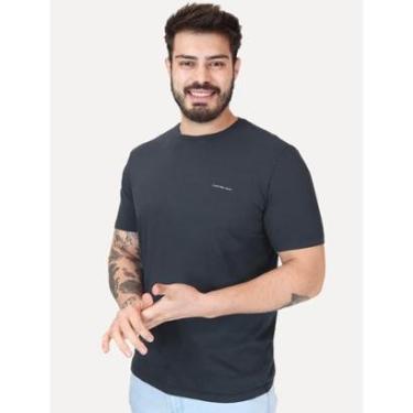 Imagem de Camiseta Calvin Klein Jeans Light New Logo Azul Marinho-Masculino