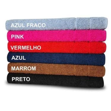 Imagem de Kit 10 Tapetes Banheiro 550G/M² Extra Felpudo 45X70Cm Branco - OUTRAS 