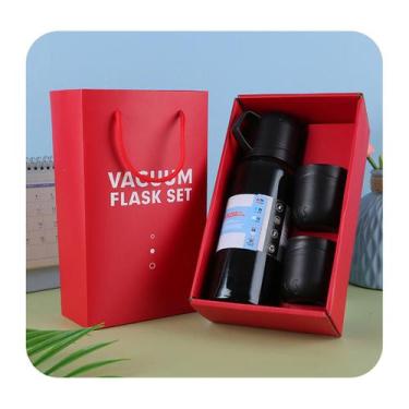 Imagem de Kit Garrafa Térmica Inox com 2 Copos - Tudo em Caixa