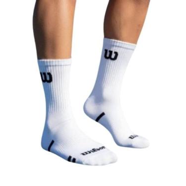 Imagem de Kit 3 Meias Wilson Cano Longo Masculino Algodão, Branco