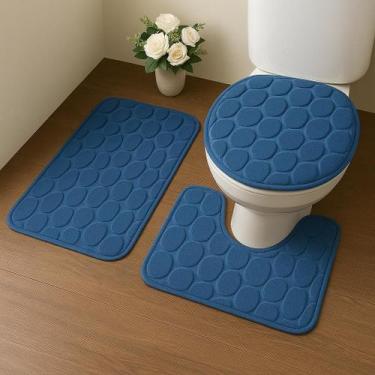 Imagem de Tapete de Banheiro 40x60 Jogo Confortável Seguro e Prático para o Dia 
