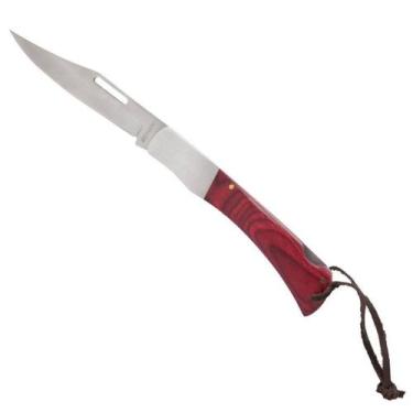 Imagem de Canivete NTK Indian Lamina Turca Robusto com Cabo de Madeira Ideal par