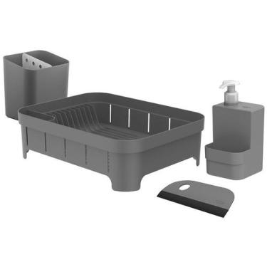 Imagem de Kit Pia para Cozinha Chumbo Ou Trium 4 Peças