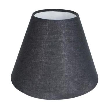 Imagem de Cúpula de Abajur 14x12x8cm em Tecido Algodão Soquete Nacional Ref 04 C