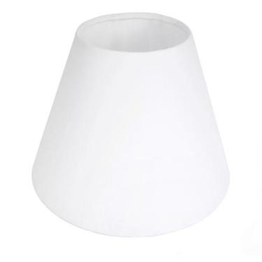 Imagem de Cúpula de Abajur 14x12x8cm em Tecido Algodão Soquete Nacional Ref 04 C