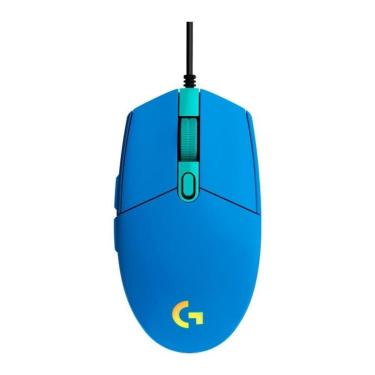 Imagem de Mouse Gamer Logitech G203 LIGHTSYNC RGB, Efeito de Ondas de Cores, 6 Botões 8.000 DPI-910-005795-Unissex