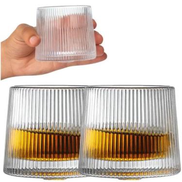 Imagem de 12 Copos de Vidro 170ml Giratório Luxo Whisky Drinks Bar - Flashgoods