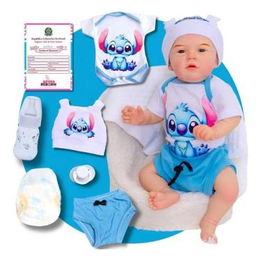 Imagem de Bebê Reborn Menino Original Realista Articulado De Silicone - ADORAREB