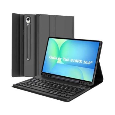 Imagem de Capa Com Teclado Para Samsung Galaxy Tab S10 FE 10.9 Polegadas SM-X520