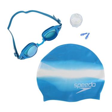 Imagem de Kit Óculos Speedo Swim Slc + Touca + Protetor-Unissex