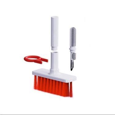 Imagem de Kit Escova de Limpeza 5 em 1 Hagibis para Teclado e Fone de Ouvido com Cerdas de Nylon e Metal OEM