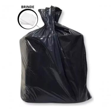 Imagem de Saco para Lixo Sacos de Lixo Preto 200 Litros Refocado Pct 100unid Reforçado Uso Domést...