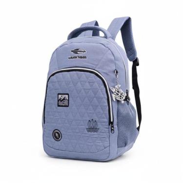 Imagem de Mochila Mormaii Reforçada Compacta para Notebook Escolar, Azul