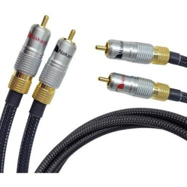 Imagem de Cabo RCA stereo tiaflex musical 75 conectores Nakamichi, 1,5