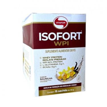 Imagem de Isofort Sachê Display (15 sachês 30g) - Sabor: Baunilha - VitaFor