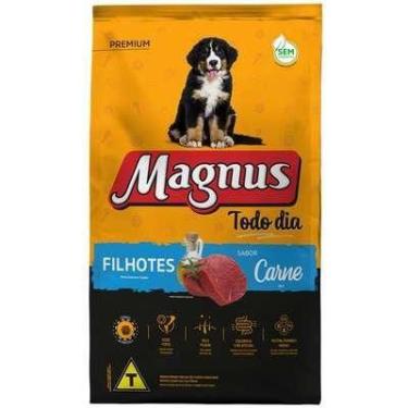 Imagem de Ração Seca Magnus Todo Dia Carne para Cães Filhotes 10kg