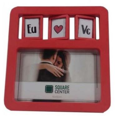 Imagem de Porta retrato 10x15 eu amo voce pf-1370vm - SQUARE