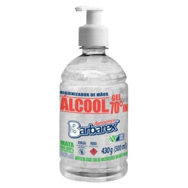 Imagem de Higienizador para Mãos Álcool Gel 70 Pump 430g - Barbarex