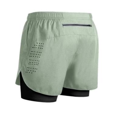 Imagem de Shorts Masculinos De Secagem Rápida 2 Em 1 Para Academia E Corrida, Te