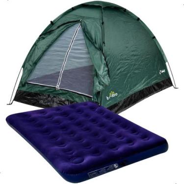 Imagem de Kit Barraca Camping 3 Lugares C/ Colchão Casal Acampamento - Summer, C