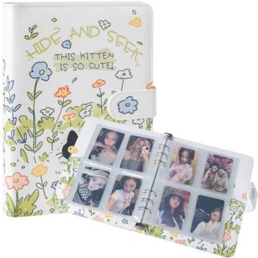 Imagem de Álbum para Fotocards NNIANXING A5 em Couro PU com 240 Bolsos e Estampa