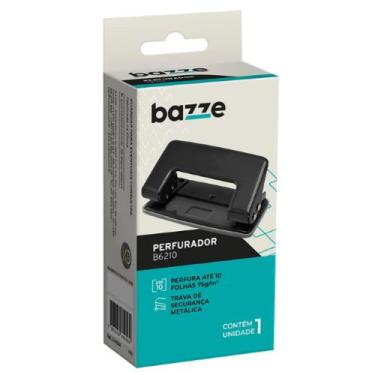 Imagem de Perfurador B6210 - 2 Furos - 10 Folhas - Metálico - Preto - Caixa C/1 