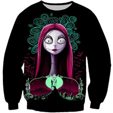 nightmare before christmas sally moletom com capuz