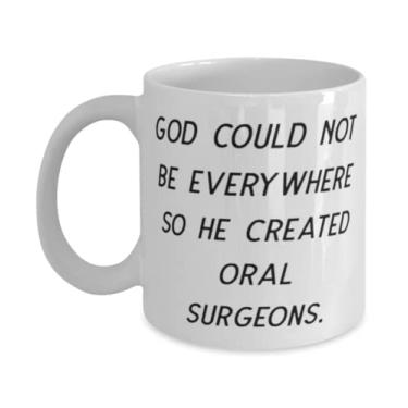 Imagem de Caneca divertida de cirurgião oral 325 ml, 443 ml, God Could Not Be Everywhere So He Created Oral, presente para colegas de trabalho, ideia única de presente do chefe