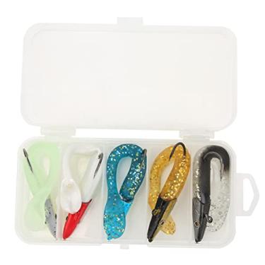 Imagem de Conjunto de iscas de pesca, kit de iscas de pesca macias realistas para pesca