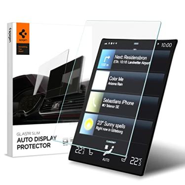 Imagem de Spigen Protetor de tela de vidro temperado [GlasTR Slim] projetado para Volvo XC40, 60, 90 (2025-2021), S60, 90 (2025-2018), V60, 90 (2025-2019) 22.9 cm Dashboard Touchscreen - Fosco/Anti impressão