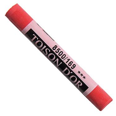 Imagem de Giz Pastel Seco Macio Redondo Toison D'or Koh-I-Noor Avulso Tons Vermelho Scarlet Red Light 169