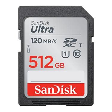 Imagem de SanDisk Cartão de memória Ultra SDXC UHS-I de 512 GB - 120 MB/s, C10, U1, Full HD, cartão SD - SDSDUN4-512G-GN6IN [Versão mais antiga]