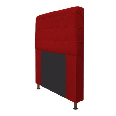 Imagem de Cabeceira Dama 160 Cm Queen Size Com Botonê Suede Vermelho