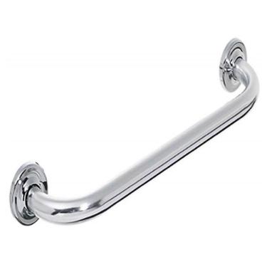 Imagem de Alça de Apoio Banheiro Inox 50cm Barra Idoso Cadeirante Deficiente Acessibilidade