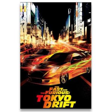 Imagem de Poster Decorativo 42cm X 30cm A3 Brilhante Velozes Furiosos Tokyo - Bd