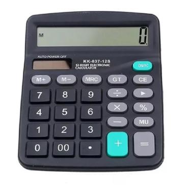 Imagem de Calculadora De Mesa Comercial Escritório Balcão Loja Display 12 Digitos