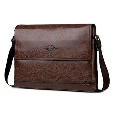 Imagem de Bolsa Transversal de Couro Ocasional Casual Antirroubo