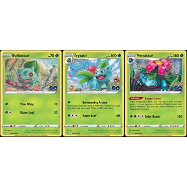 Imagem de Venusaur 003/078 - Pokemon Go - Foil - Evolution Card Lot - Ivysaur Bulbasaur