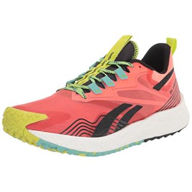 Imagem de Reebok Tênis de corrida masculino Floatride Energy 4.0 Adventure, Semi laranja claro/lilás infundido/amarelo ácido, 9