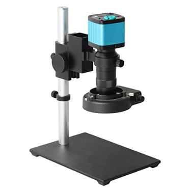 Imagem de Adaptador de microscópio 100X 130X Microscópio monocular de vídeo digital Zoom Continus Acessórios de microscópio (Cor: D)