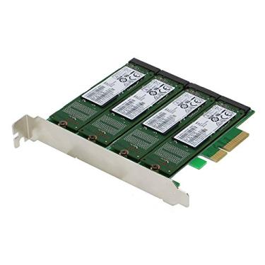 Imagem de Sedna – Adaptador Raid PCIe Quad M.2 SSD SATA 6G 4 portas com função de aceleração de disco rígido HyoperDuo (SSD não incluído)
