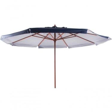 Imagem de Ombrellone Oversize Madeira Pvc 4,00 Metros Azul Bel Lazer