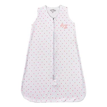 Imagem de Casulo de Bebê para Menina em Suedine Estampado – Saco de Dormir com Estampa de Corações(Branco,P)