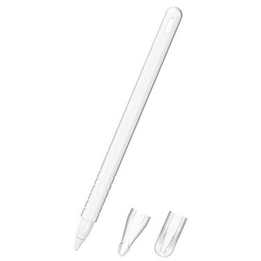 Imagem de Novo estojo de silicone antiqueda e antiderrapante para caneta de silicone TwiHill para Apple Pencil 2ª geração (Transparente)