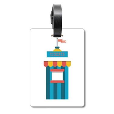 Imagem de Ilustração de bilhetes de parques incríveis com etiqueta para bagagem, cartão de bagagem, etiqueta para pendurar