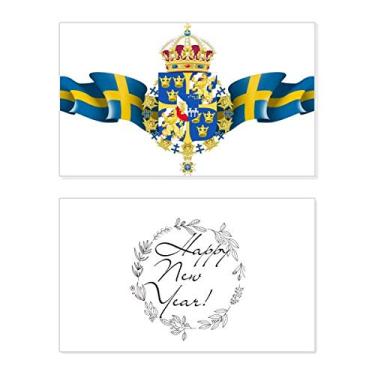 Imagem de Suécia Emblema Nacional Símbolo País Ano Novo Festival Cartão Bless Mensagem Presente