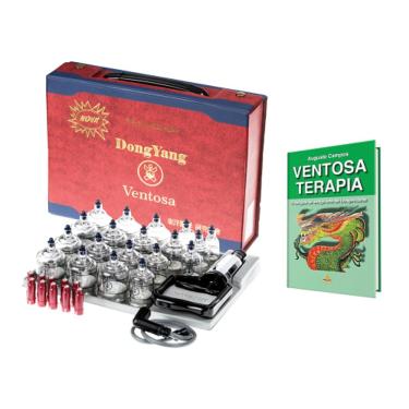 Imagem de Kit de Ventosa 19 Copos Dong Yang com livro de Ventosa terapia