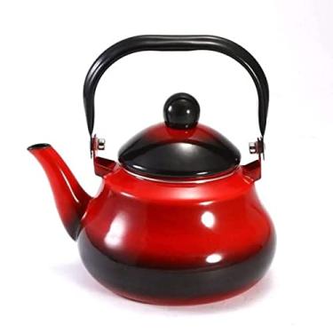Imagem de CHALEIRA BULE ESMALTADA TRADICIONAL 1,5 LITROS - VERMELHA