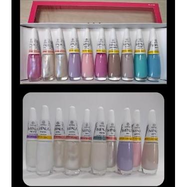 Imagem de kit com 20 esmaltes kit francesinha e impala